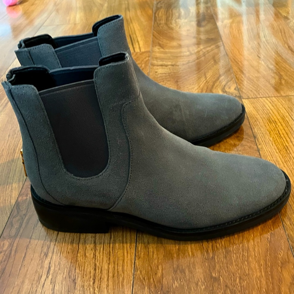 Cole Haan Reid Boots Grey 6.5 Suede Booties